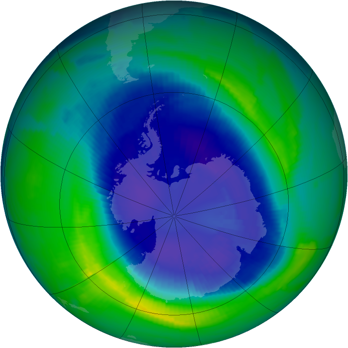 Ozone Map 1997-09-12